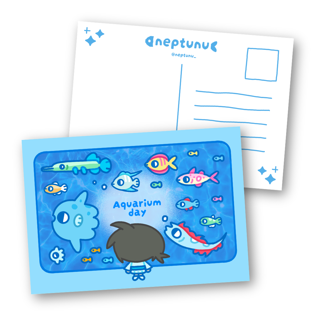Aquarium Day Postcard